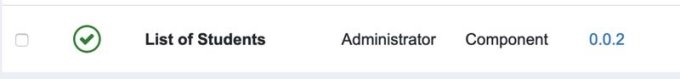 Manage Extensions display
